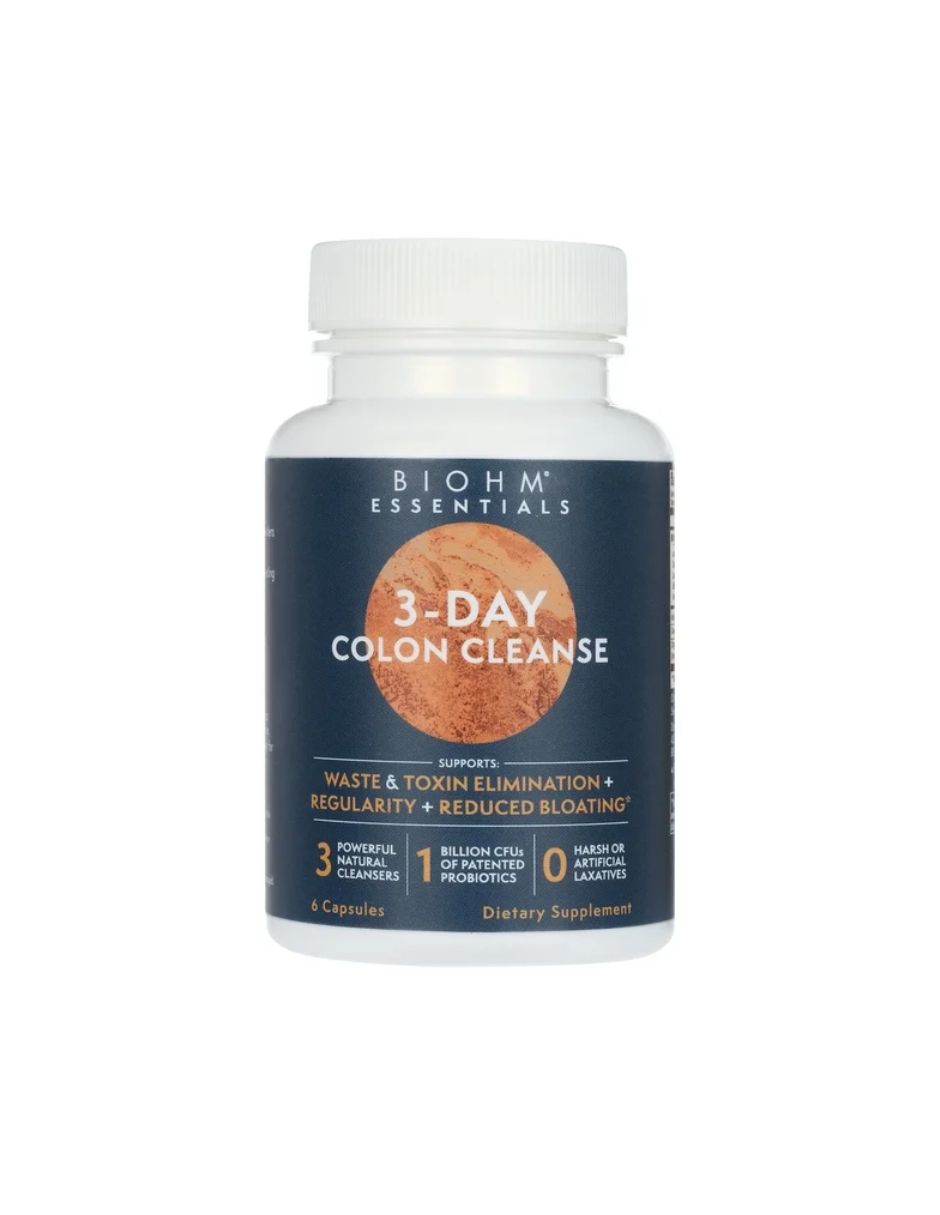 BIOHM Essentials Limpieza de colon de 3 días eliminación natural de desechos 6 cápsulas