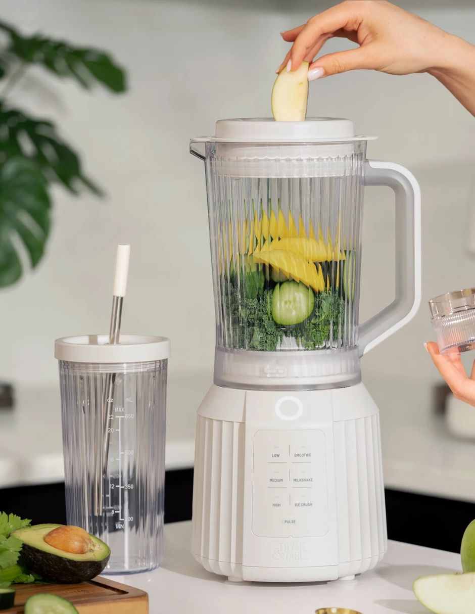 Licuadora Thyme & Table Duo 1100 W con Vaso para Llevar