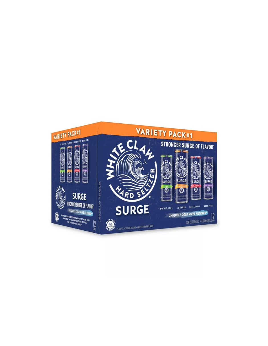 White Claw Surge Hard Seltzer Surtido 12 Latas 355 ml