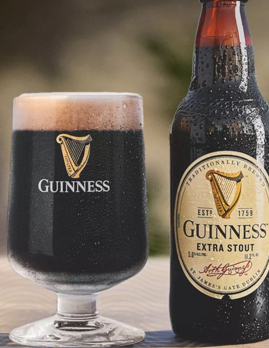 Guinness Extra Stout Cerveza Negra 6 Botellas de 330ml