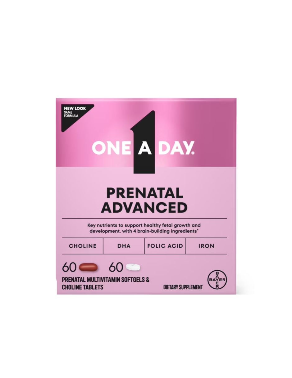 Multivitamínico prenatal avanzado One A Day 60+60 unidades