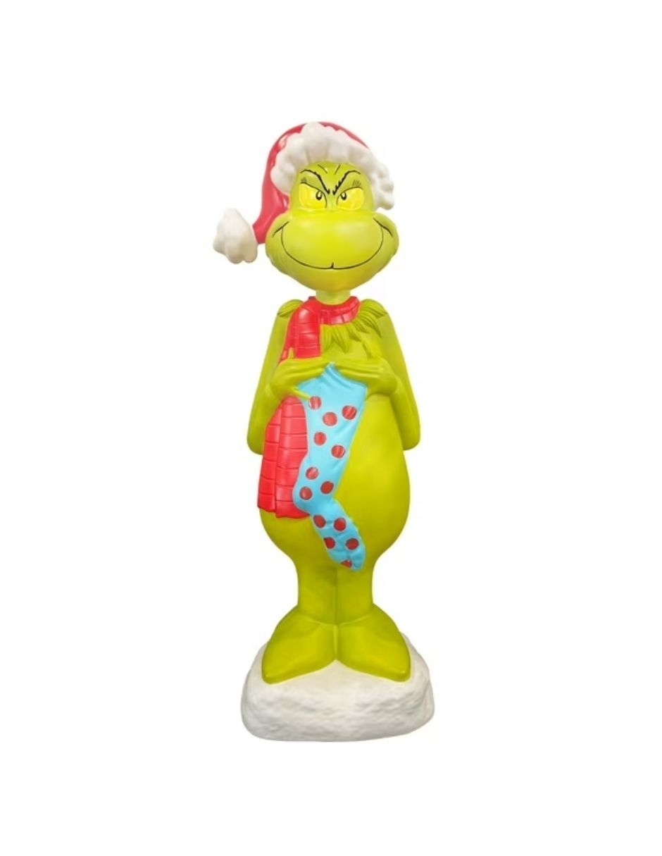 Decoración Navideña LED Moldeada por Soplado Grinch – Exterior 91 cm