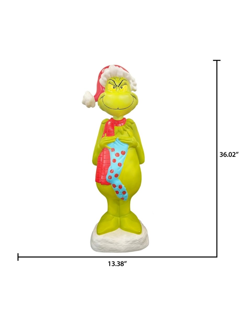 Decoración Navideña LED Moldeada por Soplado Grinch – Exterior 91 cm