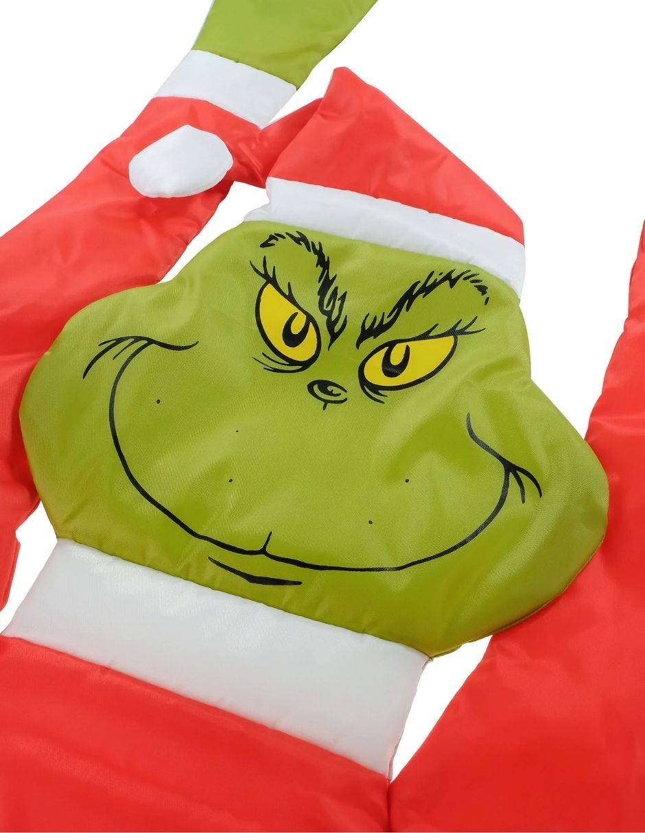 Decoración Exterior Hang On Grinch – Cómo el Grinch Robó la Navidad, 1,5 m
