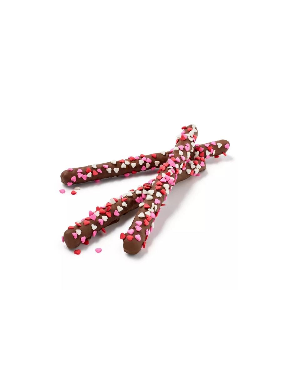 Palitos de Pretzel Rebozados en Chocolate con Leche para San Valentín Favorite Day™