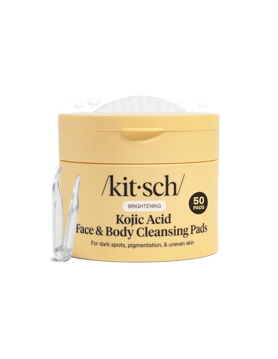 Almohadillas Limpiadoras Exfoliantes con Ácido Kójico y Cúrcuma 50 pads - Kitsch