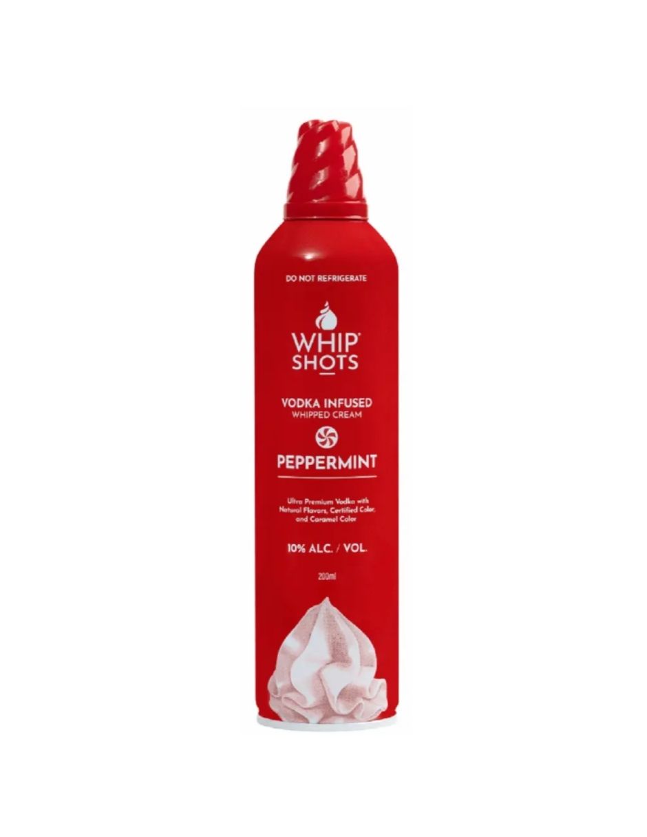 Whip Shots Crema batida con infusión de vodka bebidas 18+, 200ml