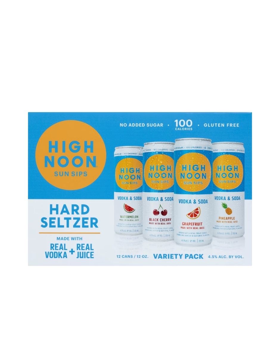 Bebida Hard Seltzer High Noon 12 pack