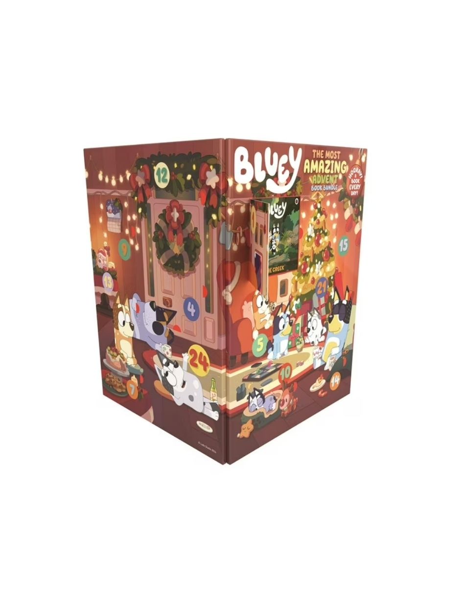 Calendario de Adviento Infantil Bluey con 24 Minilibros