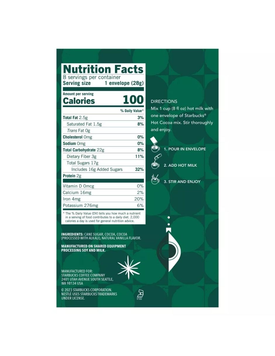 Mezcla para Chocolate Caliente Classic – Starbucks 170gr