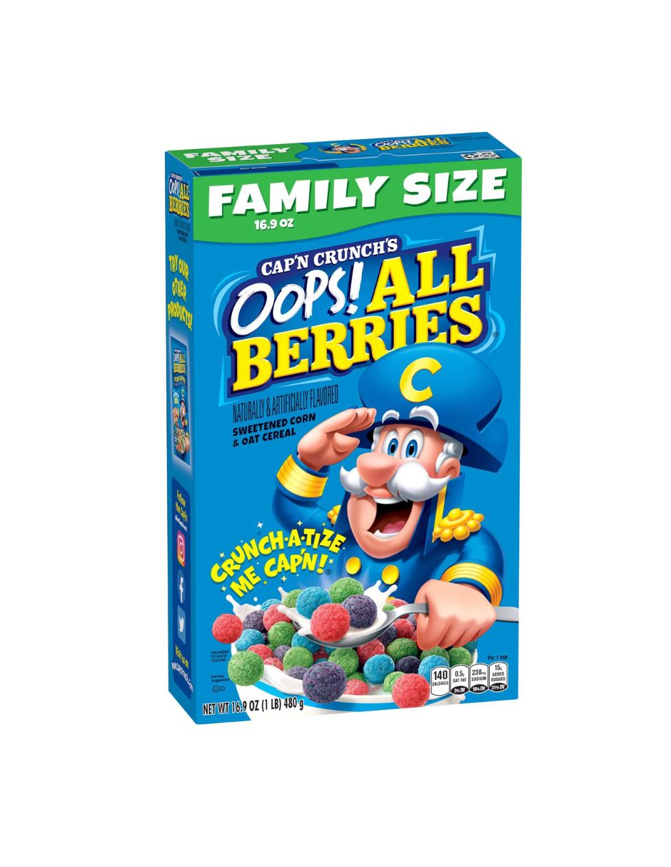 Cereal Capitan Crunch All Berries Azul de 480 grs