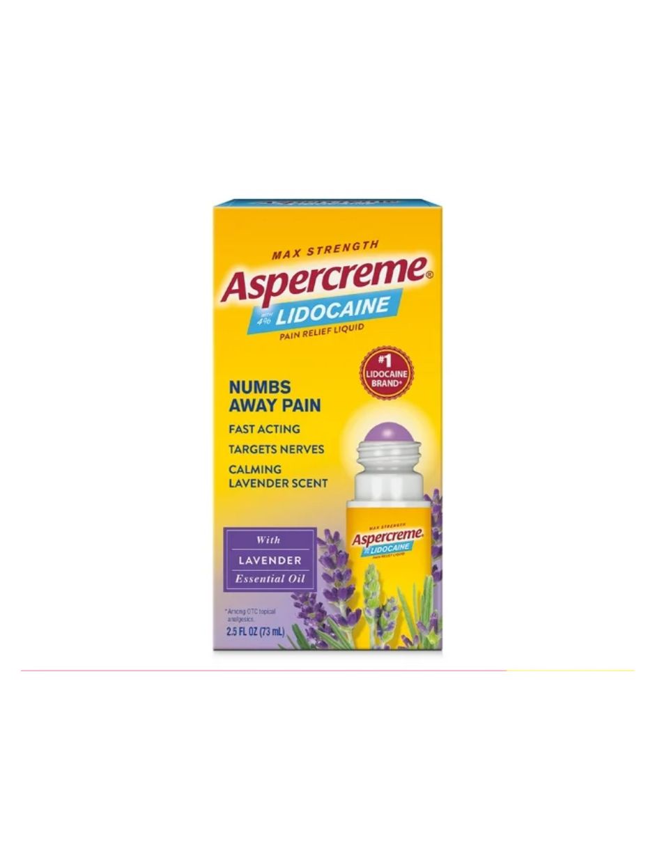 Aspercreme crema 4% lidocaína olor lavanda con aplicador 73ml
