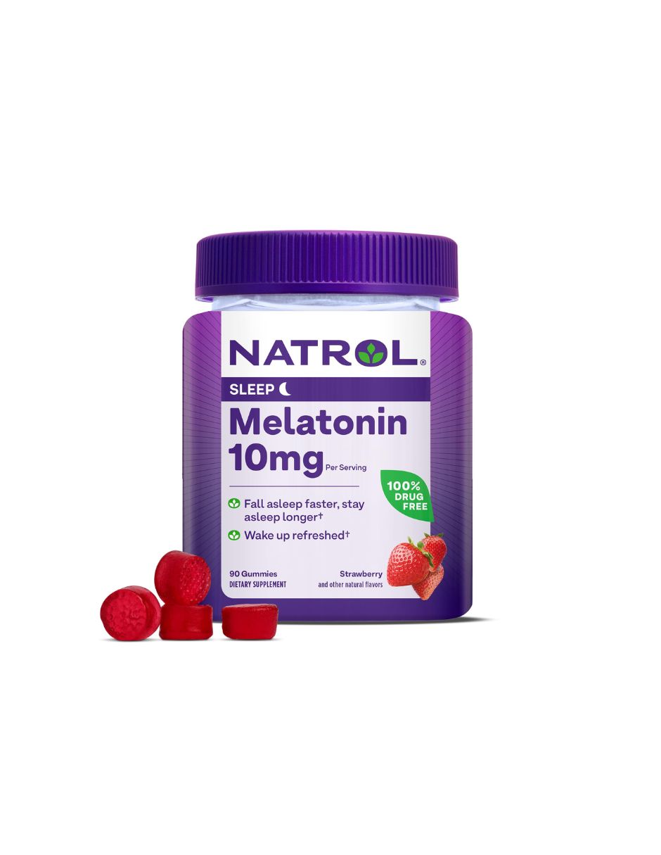 Natrol Melatonina en Gomita de 10mg, 90 unidades
