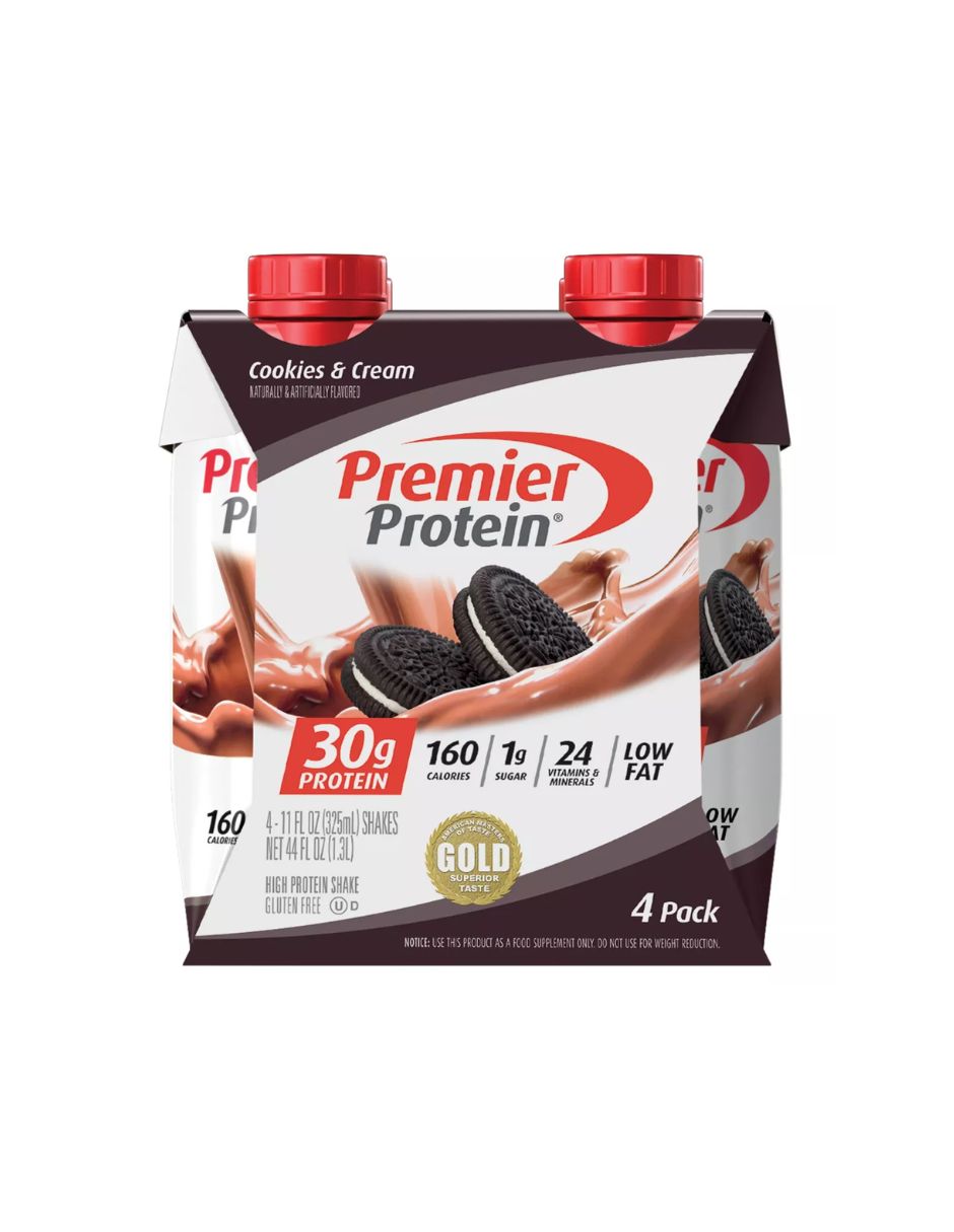 Premier Protein Batido Alto en Proteínas sabor Cookies & Cream 325ml 4pack