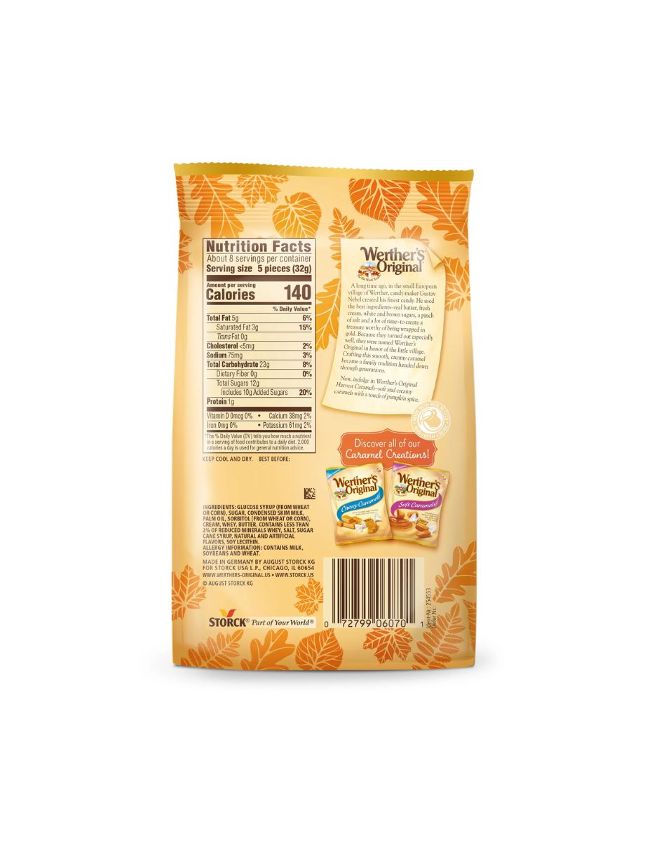 Werther's Original Harvest Pumpkin Spice Caramelo suave 243gr