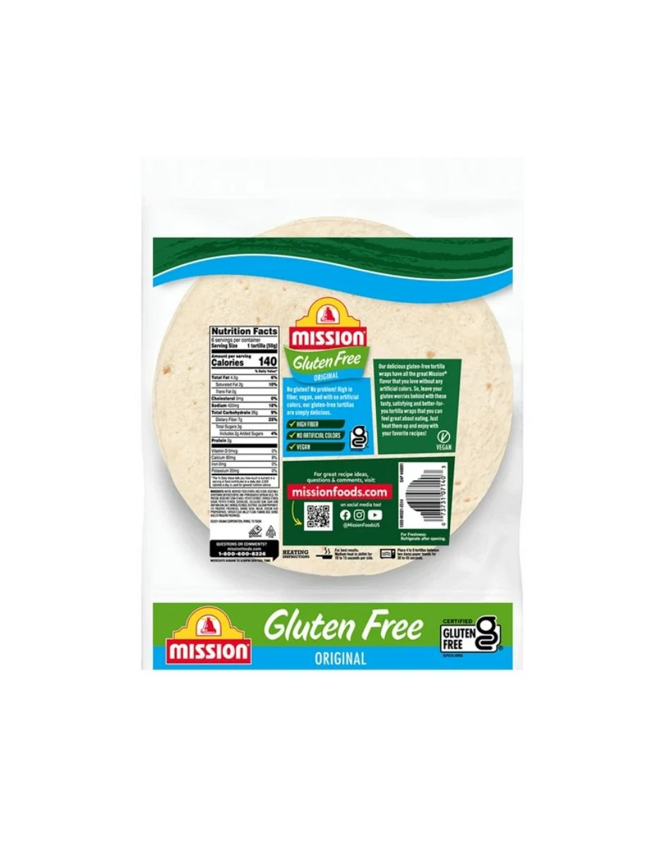 Mission Tortillas de taco suaves sin gluten 297gr