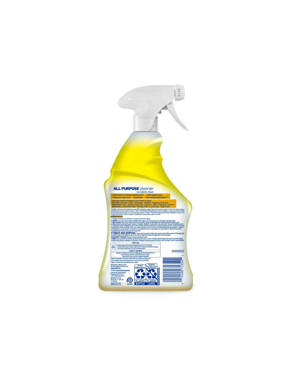 Lysol Limpiador en aerosol multiusos, Lemon Breeze, 32 oz