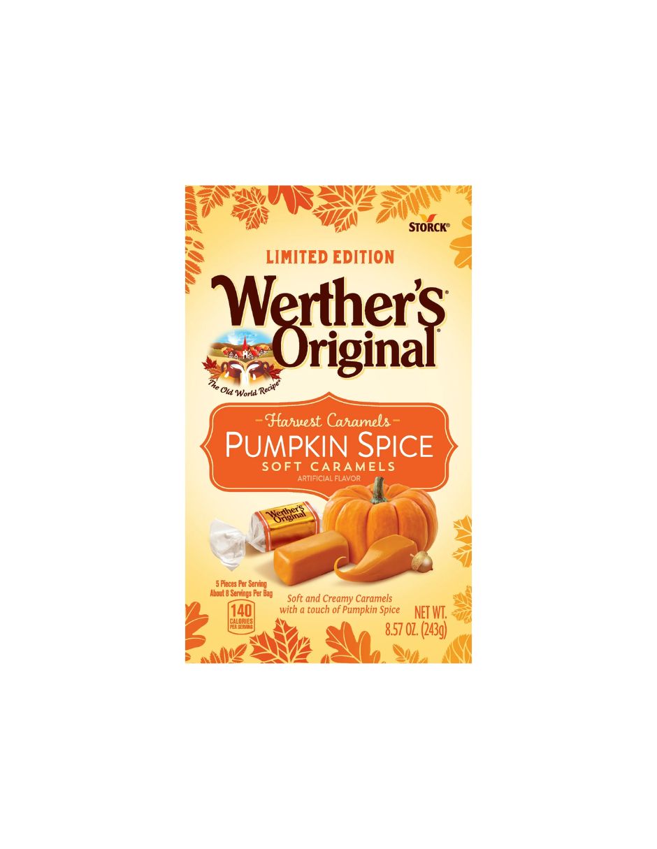 Werther's Original Harvest Pumpkin Spice Caramelo suave 243gr