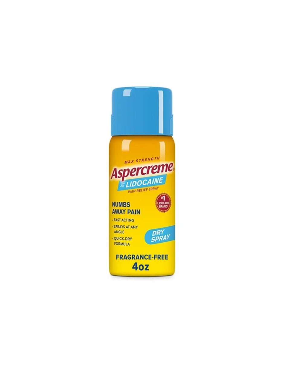 Spray Aspercreme con Lidocaína 4% para Dolor 118 ml