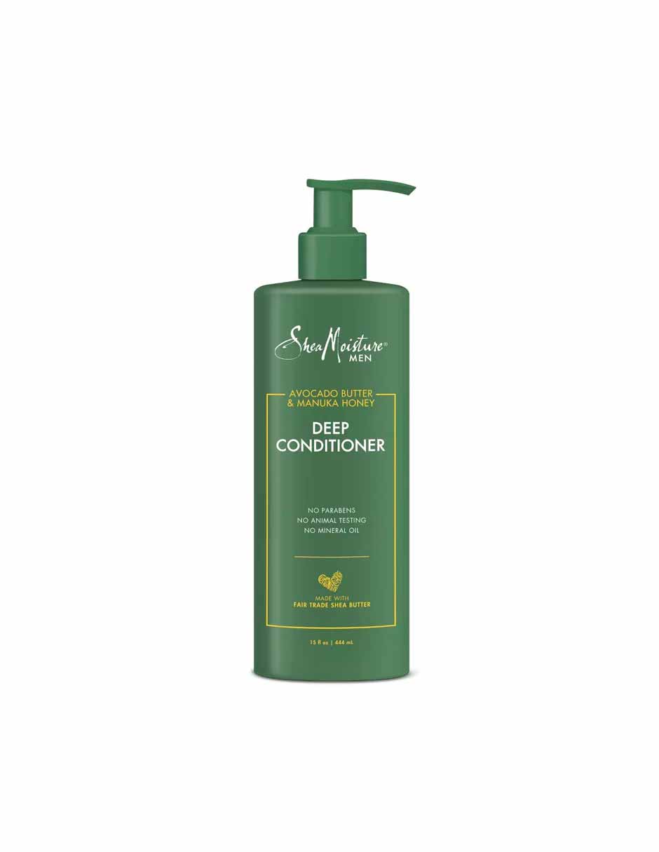 SheaMoisture Acondicionador profundo hidratante para hombres con aceite de aguacate y miel 444ml