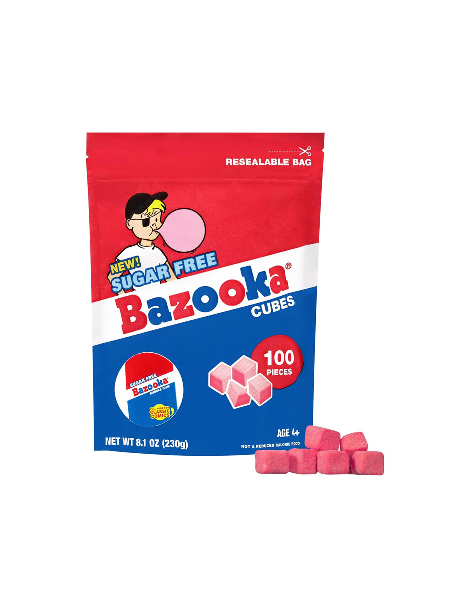 Bazooka Bolsa goma de mascar sin azúcar, original 230gr