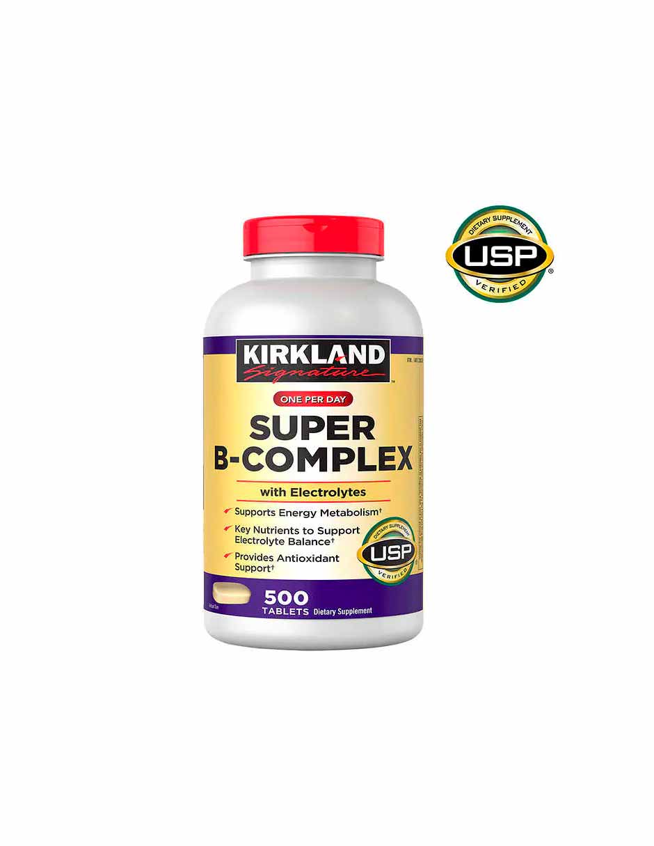 Kirkland Super B-Complex con electrolitos, 500 tabletas