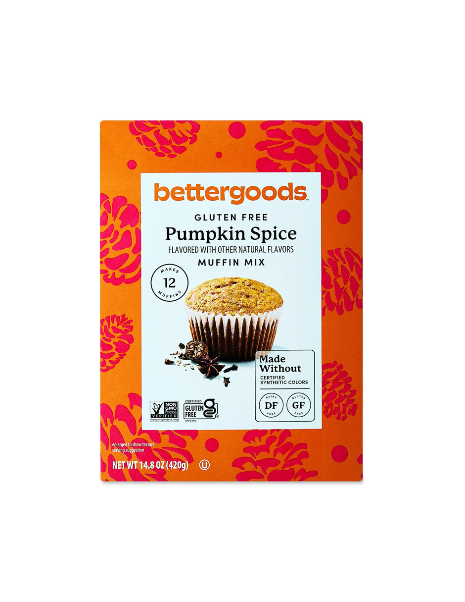 Mezcla para Muffins bettergoods sabor Especias de Calabaza sin Gluten 420gr