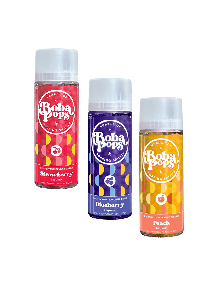 Boba Pops con alcohol para bebidas 18+, 375ml (variedad)