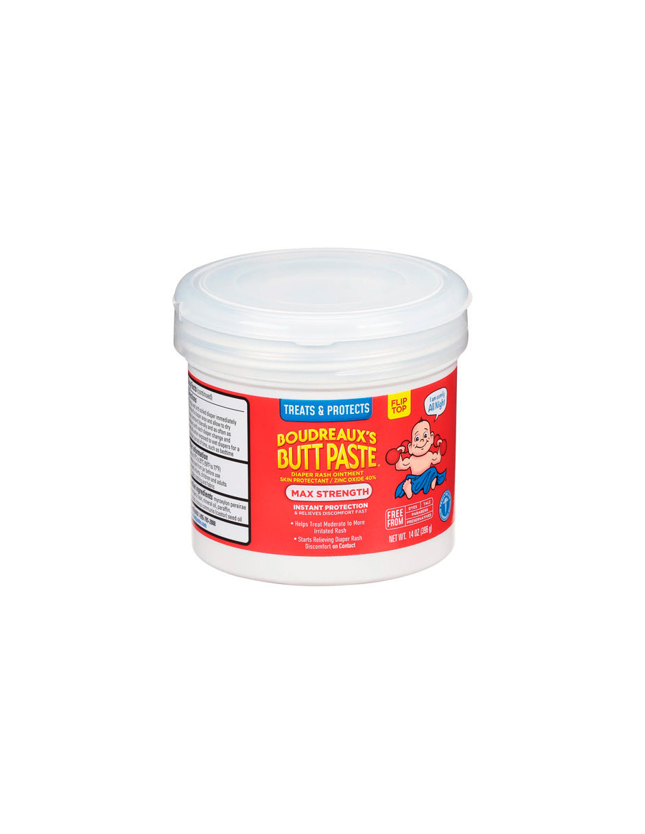 Boudreaux's Butt Paste Maximum Strength, crema para la dermatitis del pañal del bebé, ungüento para bebés, 396gr
