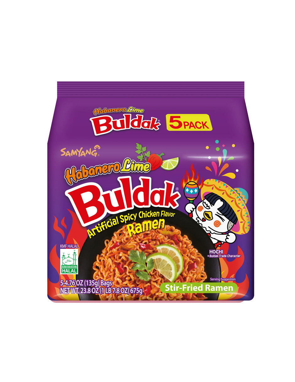 Samyang Buldak Ramen Habanero Lime 5 pack