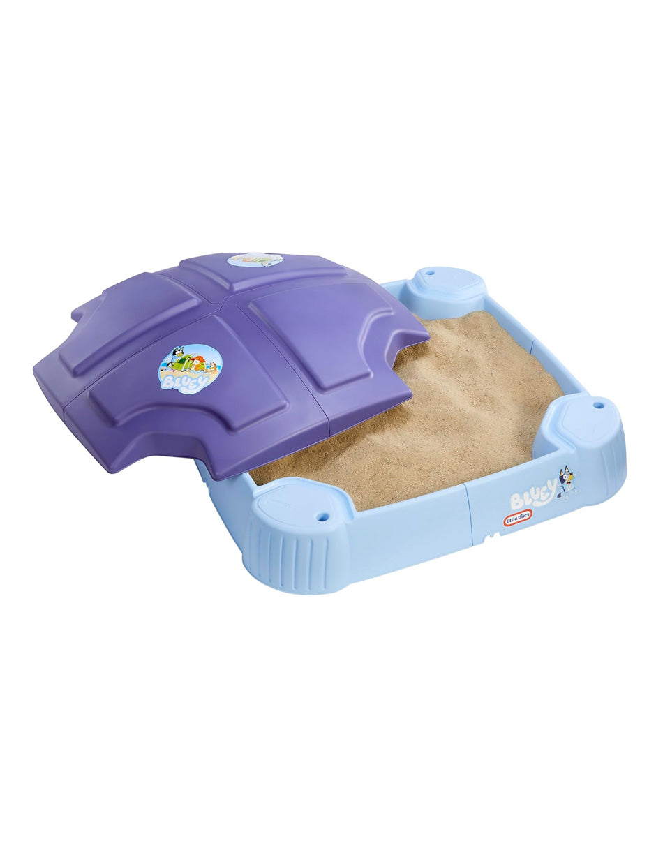 Little Tikes Bluey Beach Day caja de arena con 6 accesorios