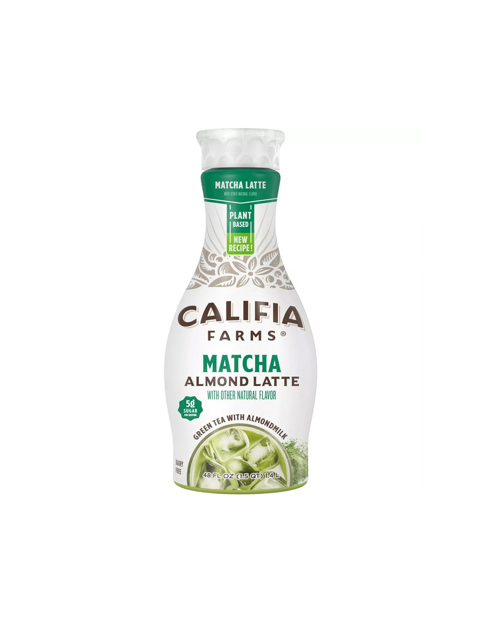 Califia Farms Café con leche de almendras y matcha 1.4 litros