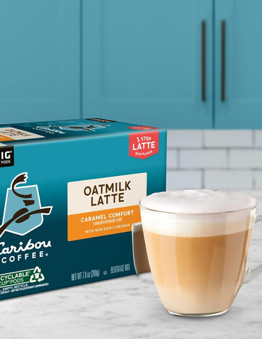 Cápsulas de Café Caramel Oatmilk Latte Caribou Coffee K-Cup 60 unidades
