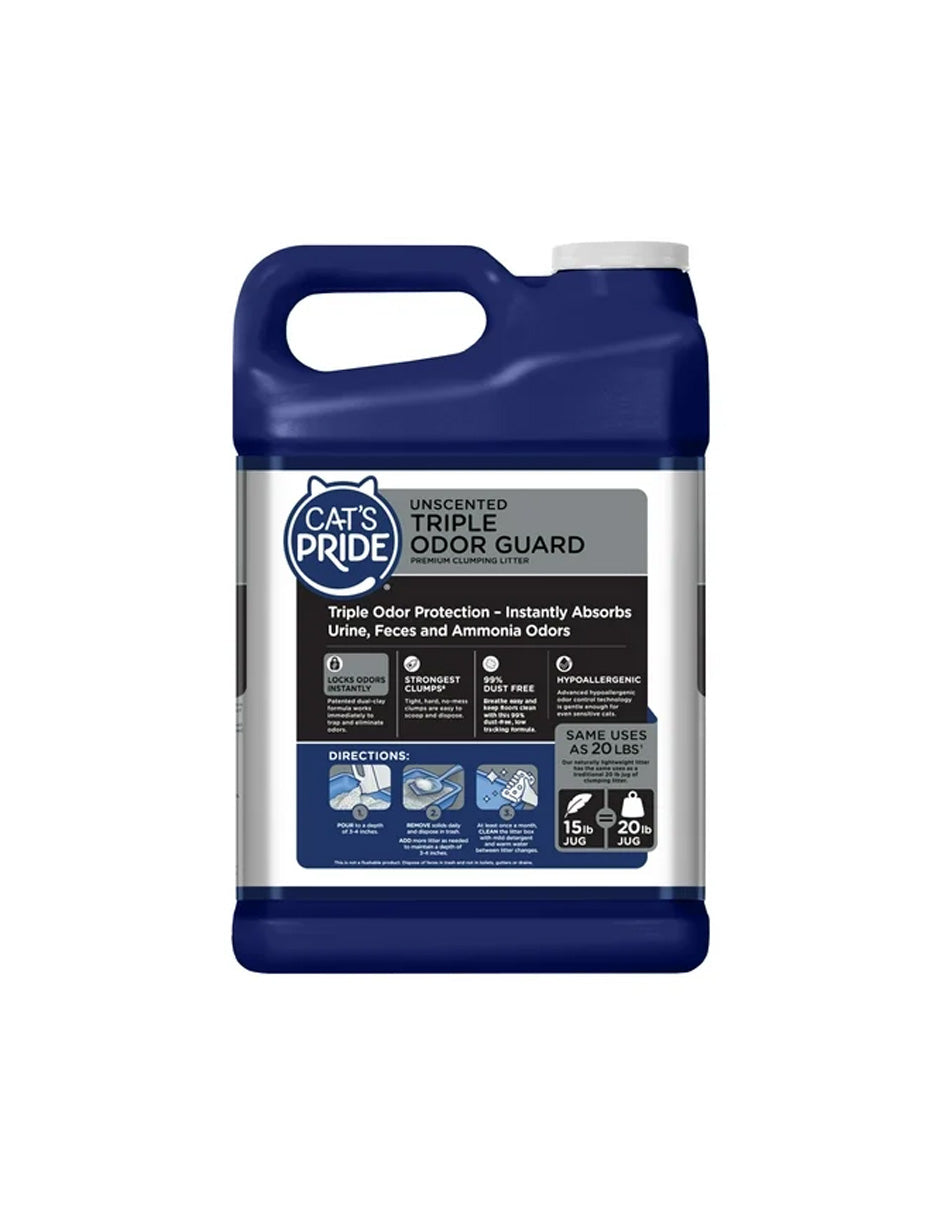 Arena para gatos Cat's Pride Max Power Aglomerante Sin Perfume 6.8kg
