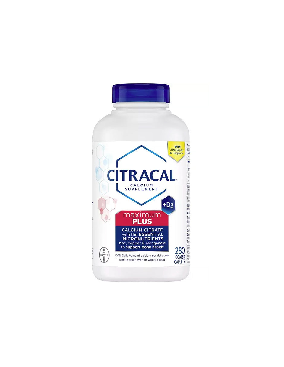 Cápsulas de citrato de calcio Citracal + D3 280 unidades