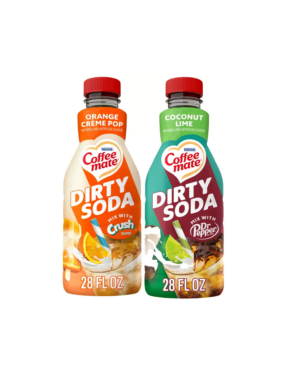 Crema líquida Dirty Soda Coffee mate 828ml (variedad)