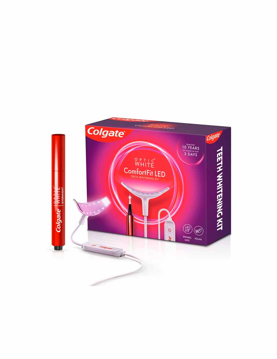 Kit de blanqueamiento dental Colgate con luz LED y lápiz blanqueador