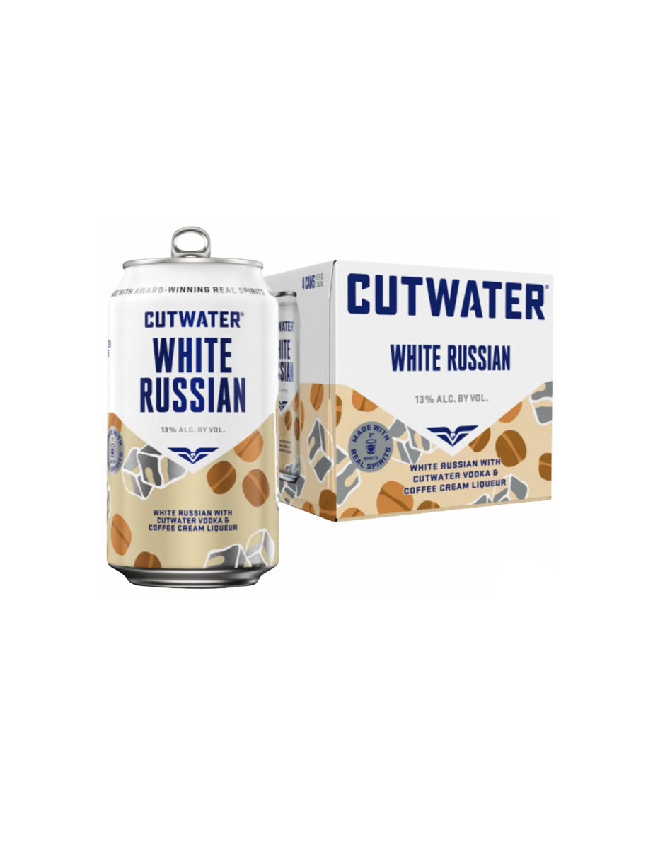 Cutwater Vodka White Russian Cóctel en Lata 4 Pack