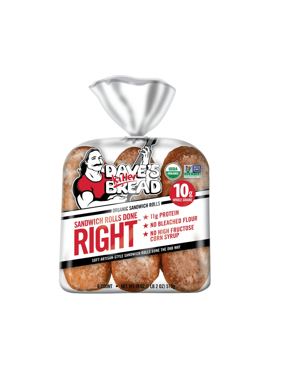 Panecillos Orgánicos Dave’s Killer Bread Supergranos 6 Unidades