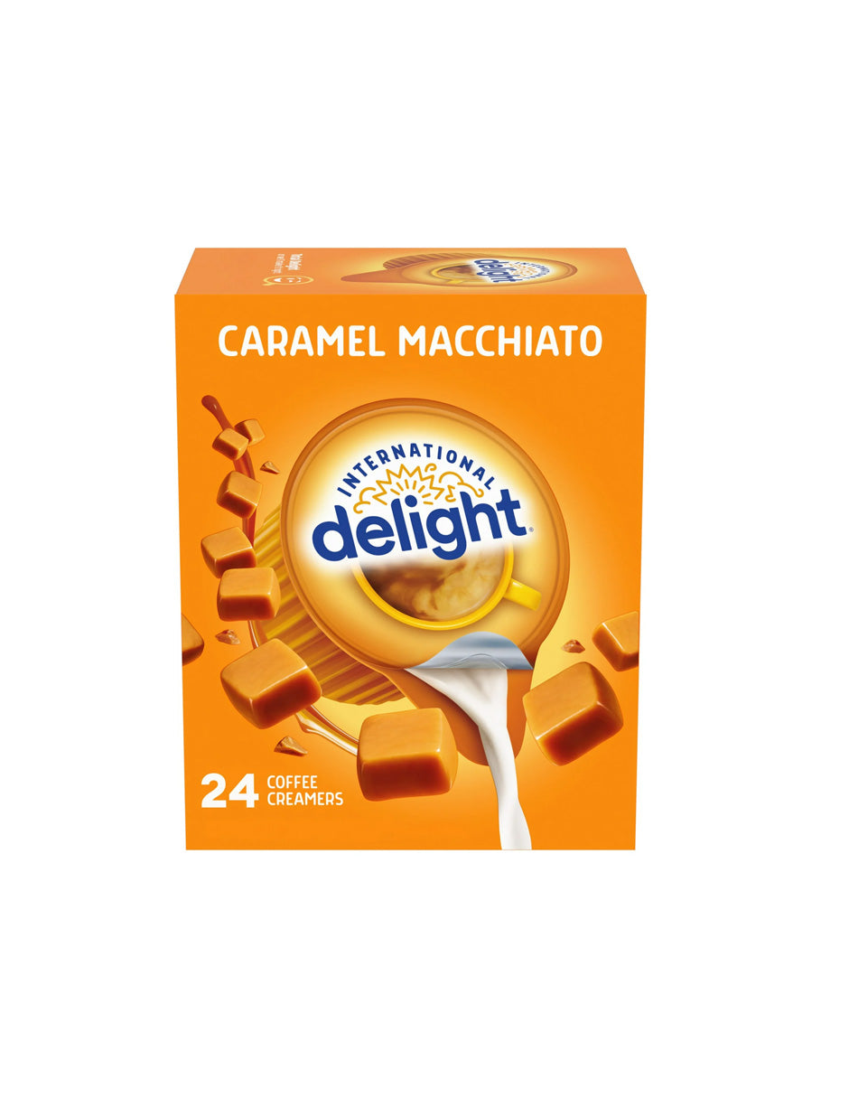 Delight Crema para café con sabor Caramel Macchiato 24 unidades