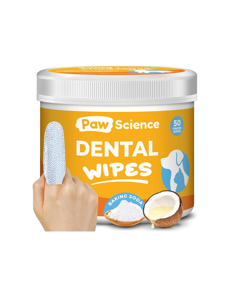 Paw Science Toallitas de limpieza de dientes para mascotas 50 unidades