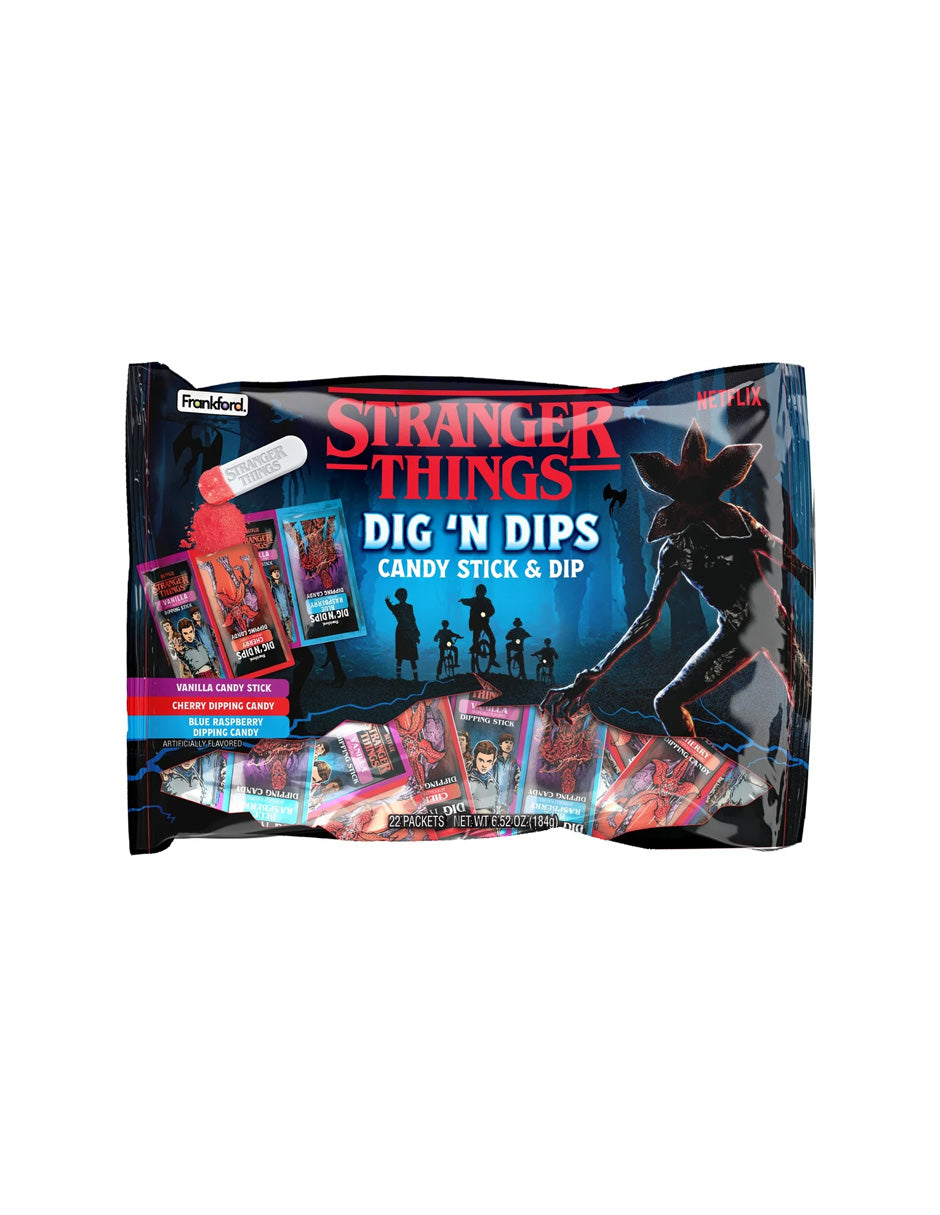 Dulces Stranger Things Dig N' Dips Halloween 22 pzas