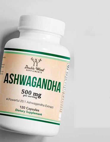 Double Wood Ashwaganda 500mg, 120 unidades