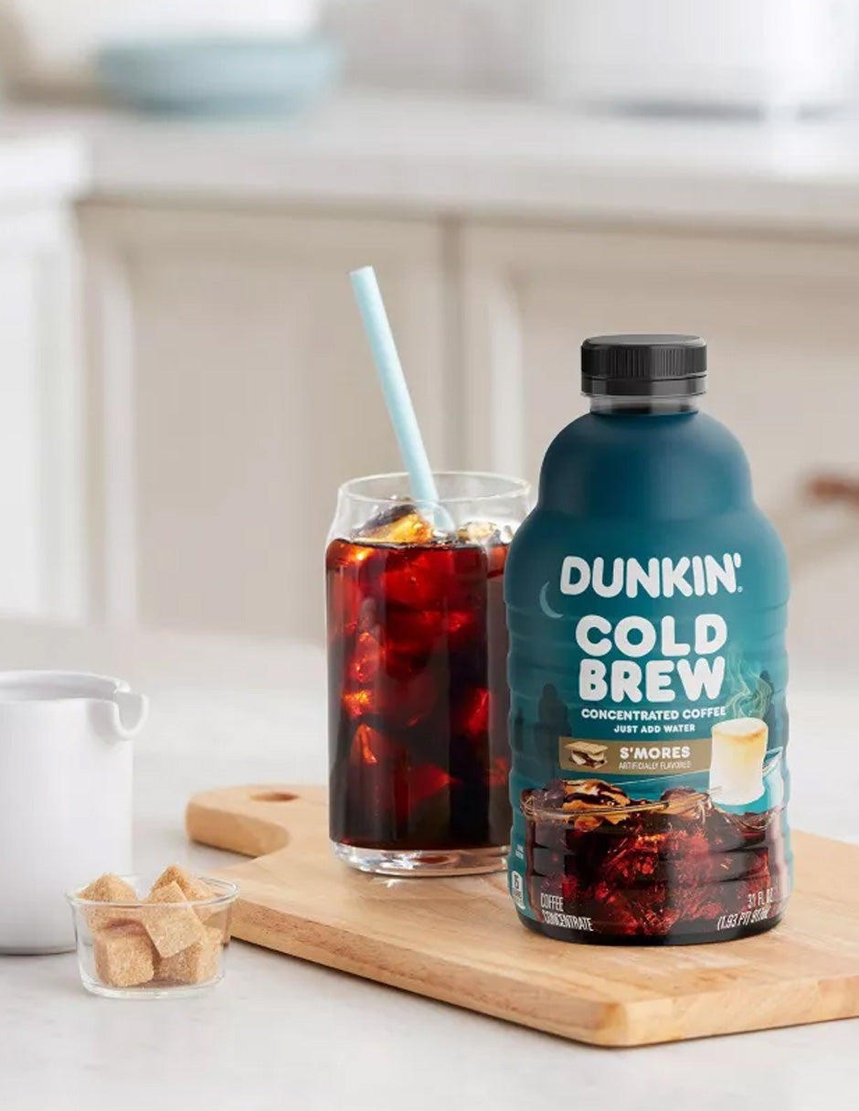 Dunkin Cold Brew concentrado, sabor S'mores, solo agregue agua 917ml