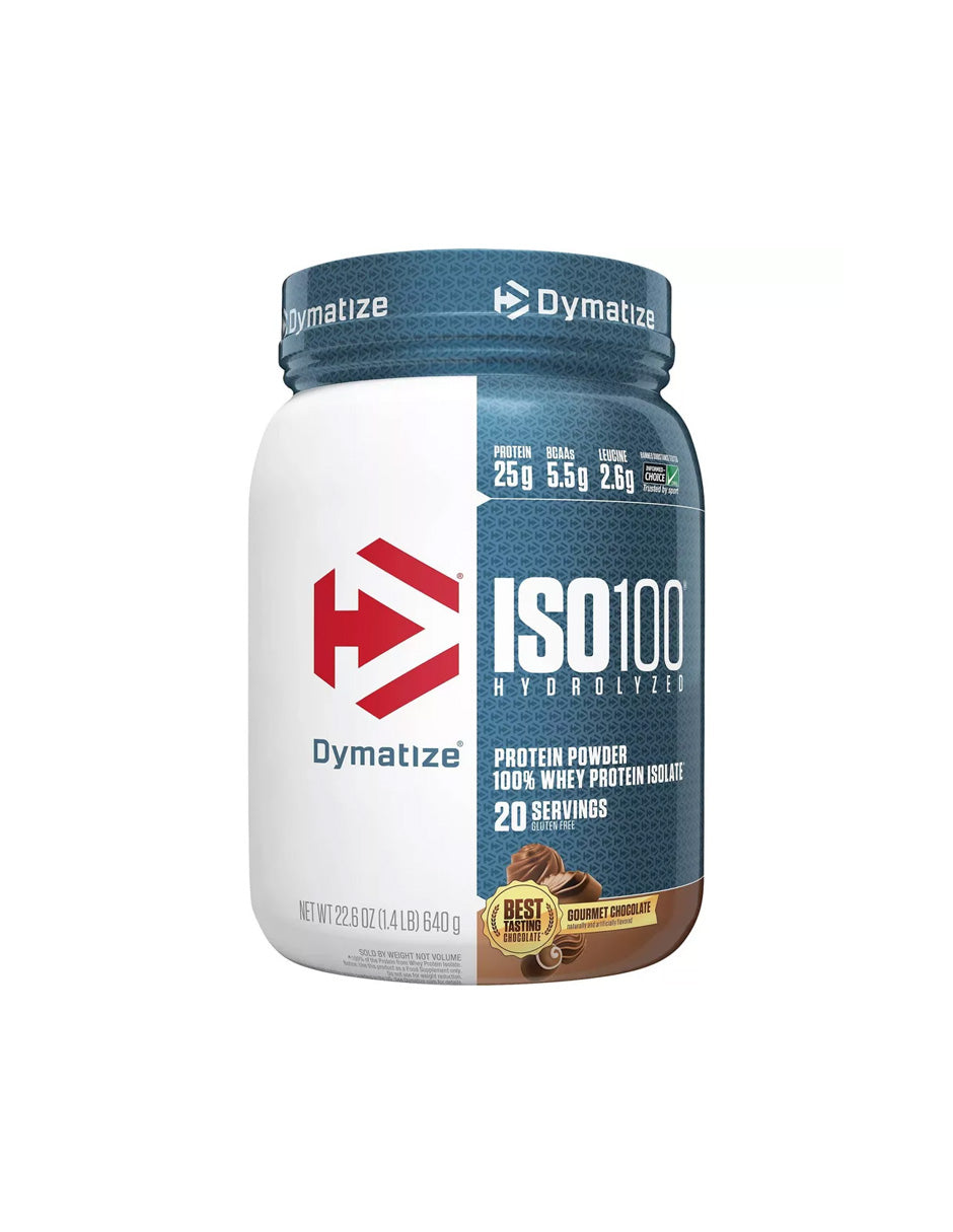 Dymatize Proteína Hidrolizada en Polvo ISO100, 600gr (sabor a elegir)