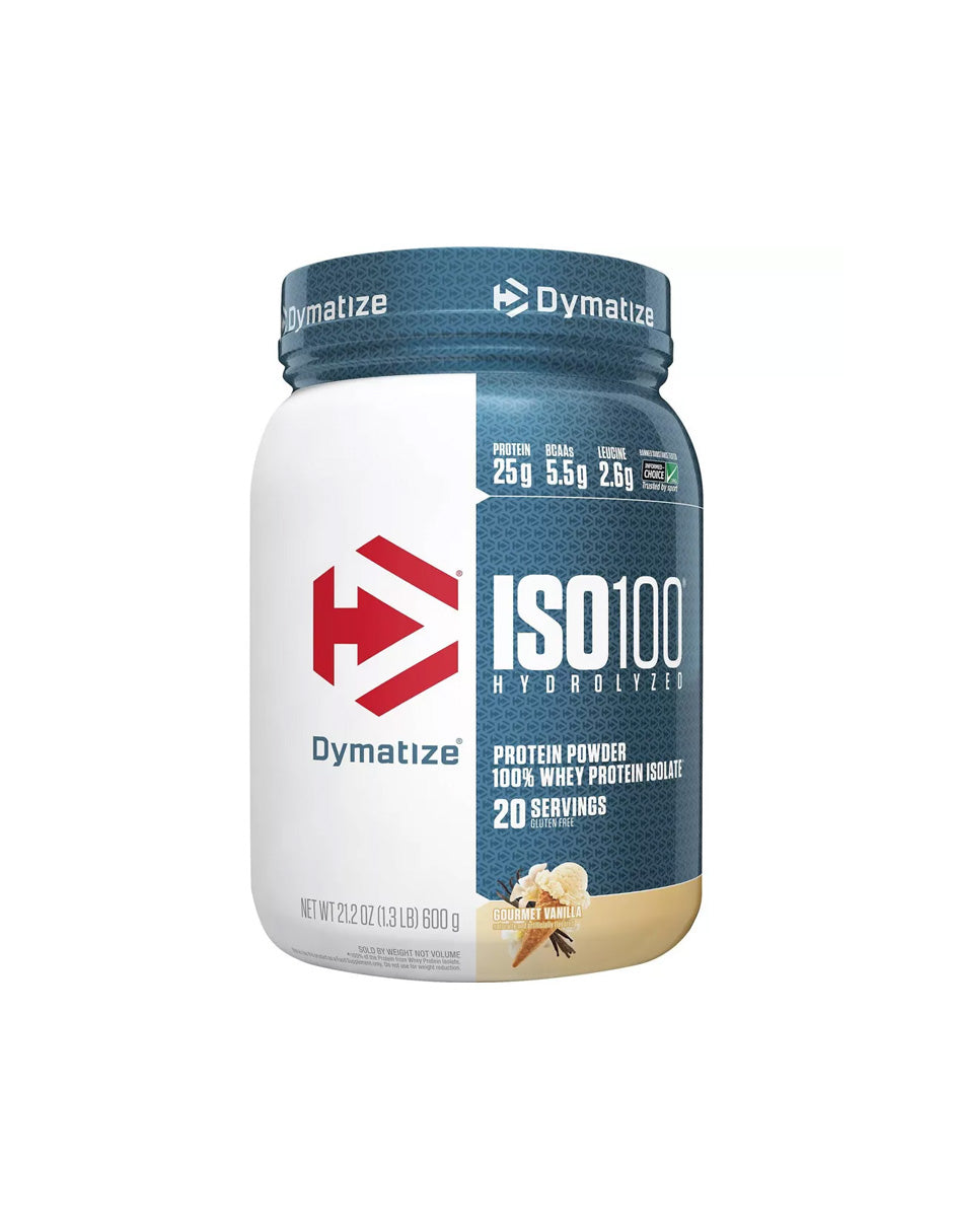 Dymatize Proteína Hidrolizada en Polvo ISO100, 600gr (sabor a elegir)