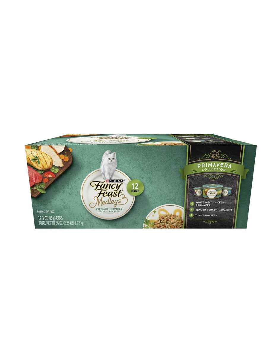 Comida húmeda para gatos Purina Fancy Feast Medleys Primavera 12 pack