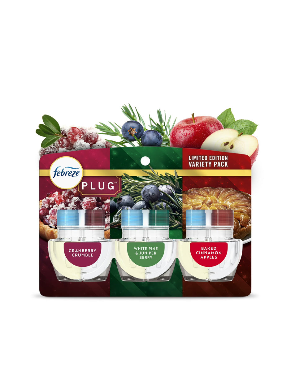 Repuestos Febreze Plug mezcla navideña 3 piezas
