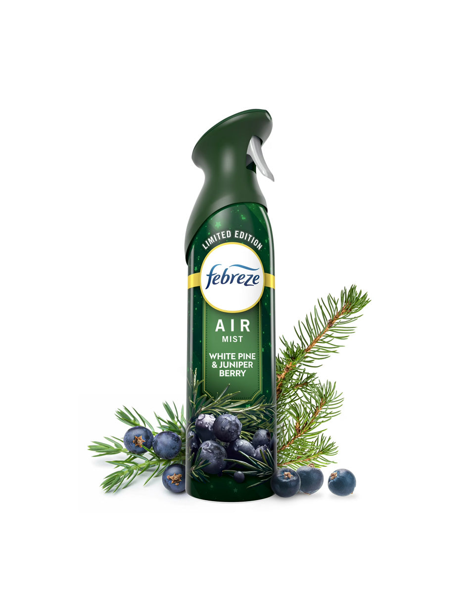 Ambientador Febreze en aerosol pino y bayas 250gr