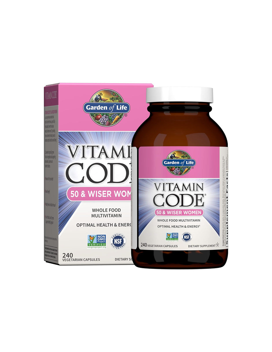 Multivitamínico Mujer 50+ Garden of Life con Probióticos